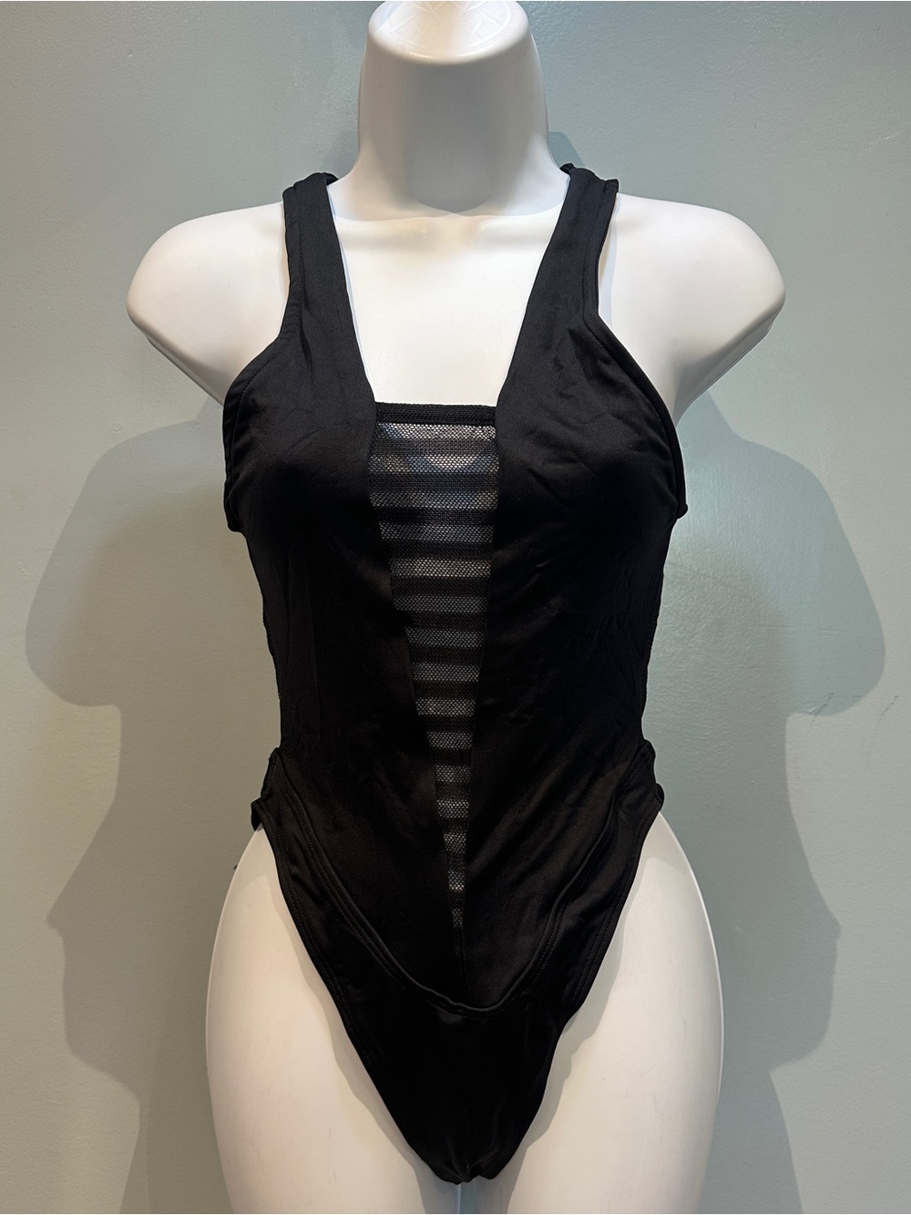 Yandy Black Lingerie Bodysuit Medium FLAWED